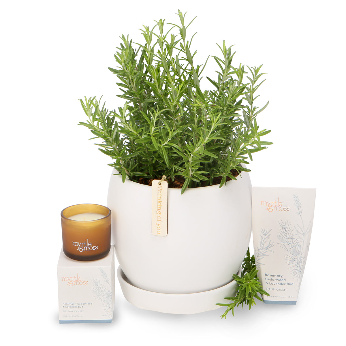 fragrant rosemary globe bowl hamper